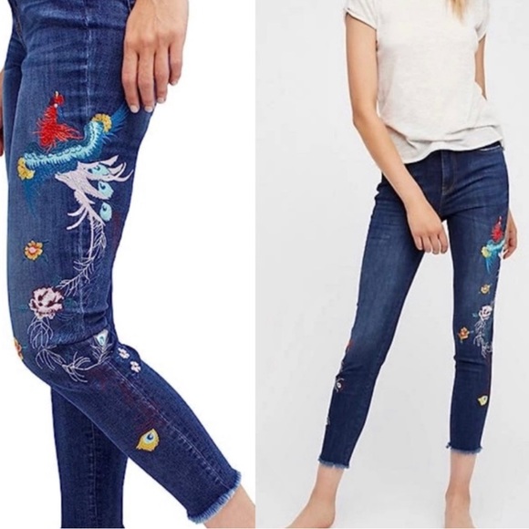 Free People Denim - Free People Embroidered jeans
